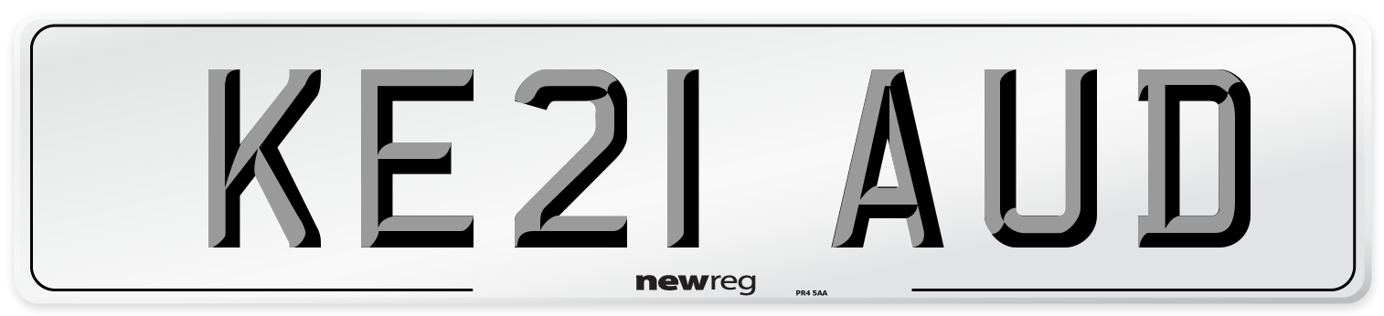 KE21 AUD Number Plate from New Reg